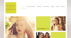 Desktop Screenshot of makeupbymegan.com.au